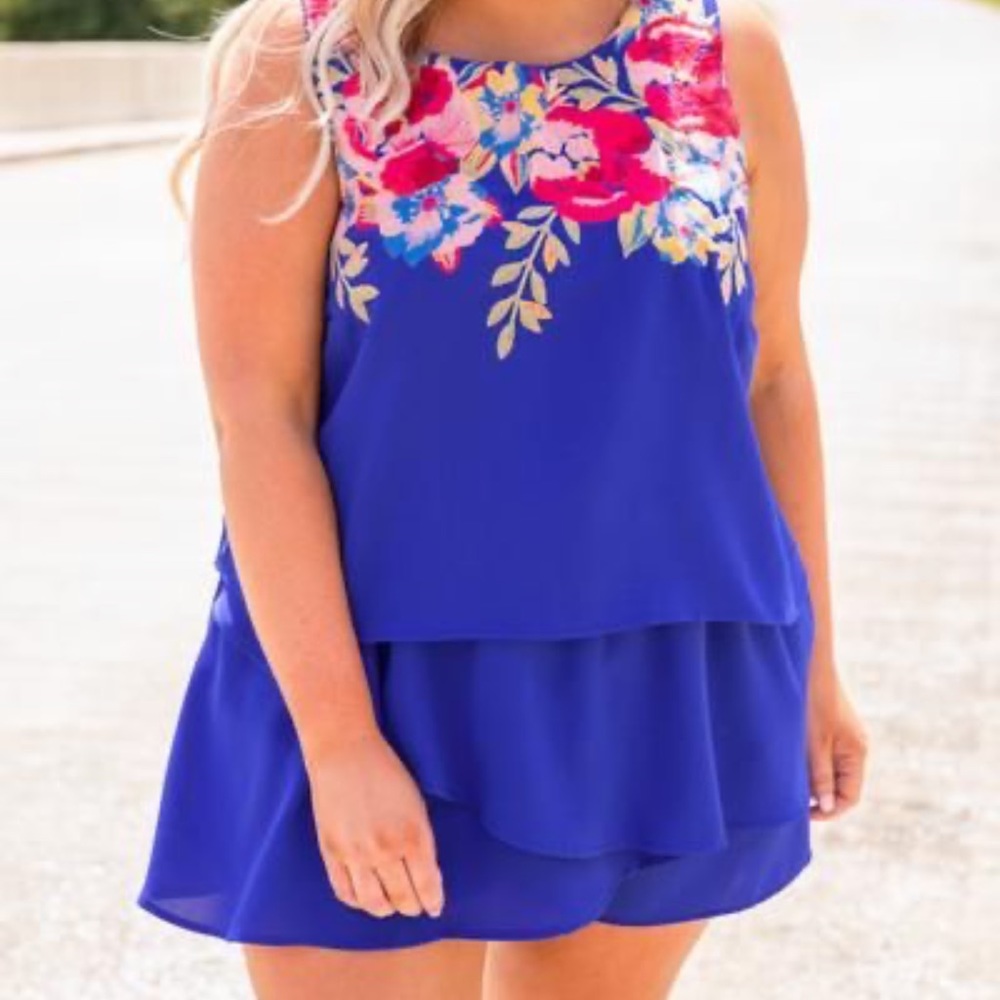 Chic soul embroidered romper